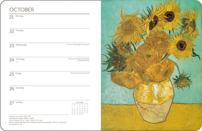 Impressionists Weekly Engagement Calendar 2024, Planner 6.5" x 8.5" Spiral Bound