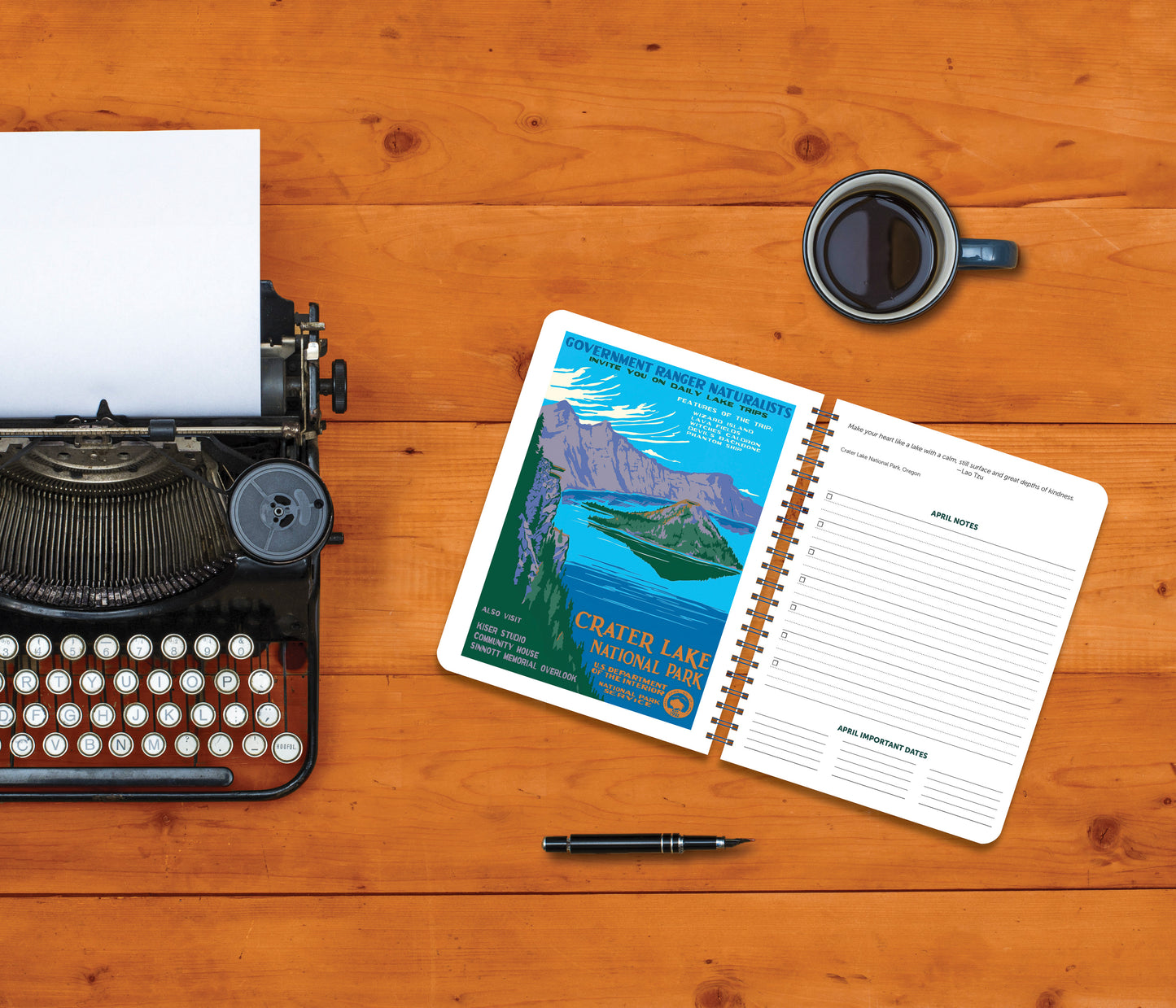 WPA art National Parks planner for 2026
