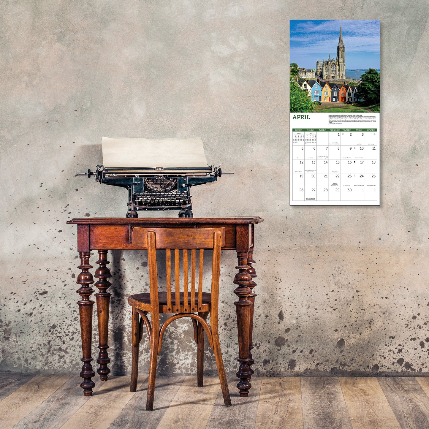 12" x 12" calendar showcasing rural Ireland each month