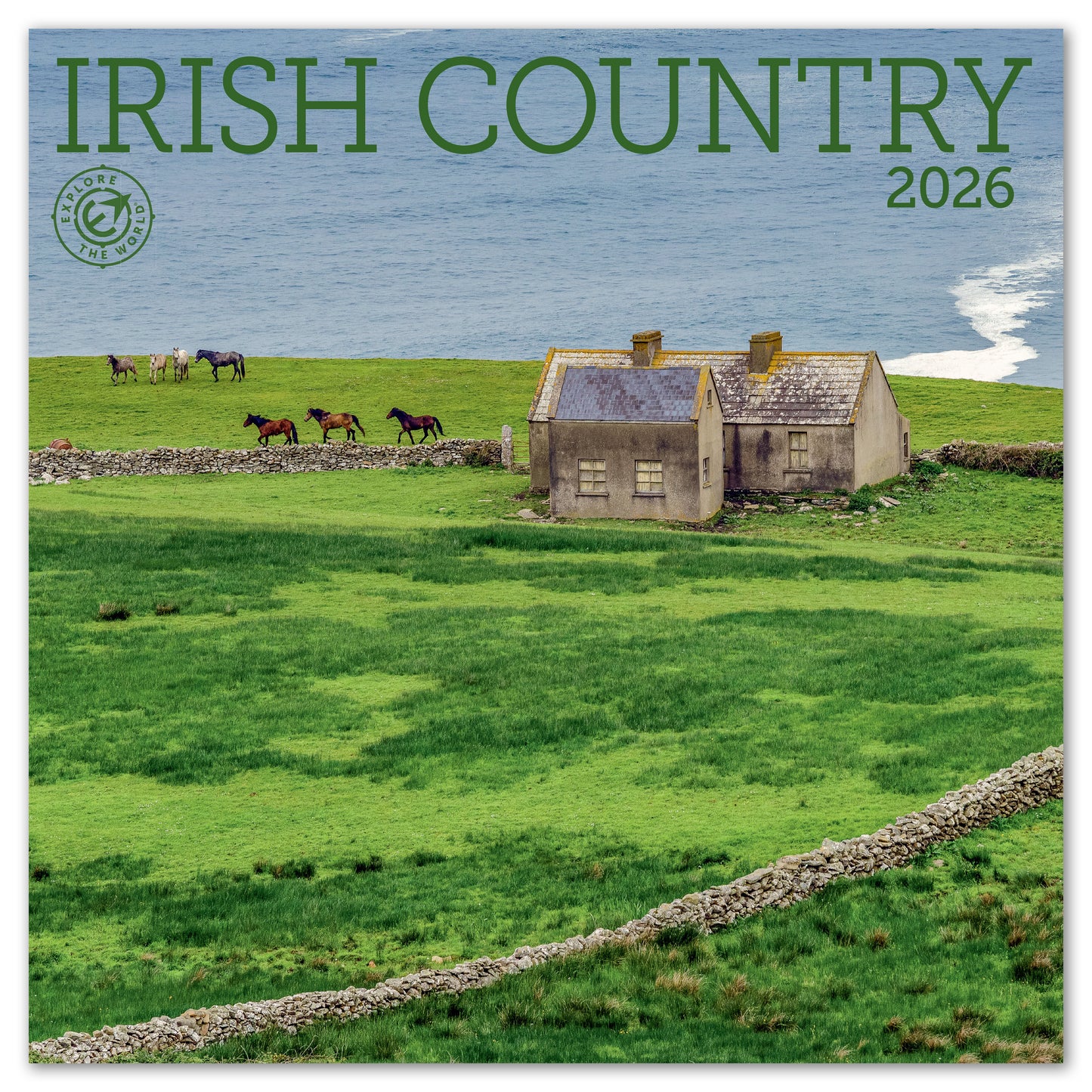 2026 Irish Country Wall Calendar, 12" x 12"