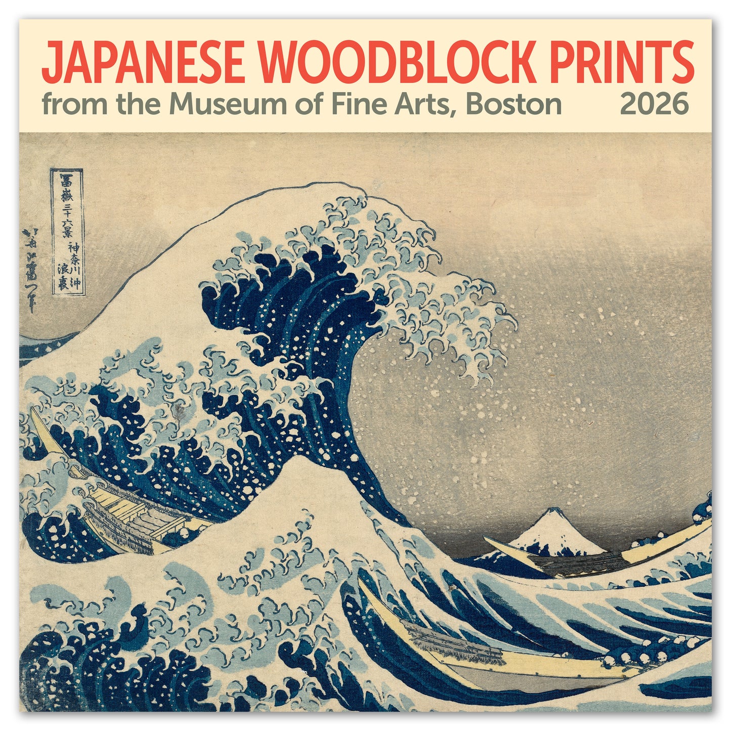 2026 Japanese Woodblocks Wall Calendar – MFA Boston, 12" x 12"