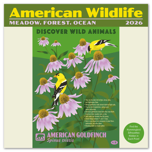 2026 American Wildlife Mini Wall Calendar