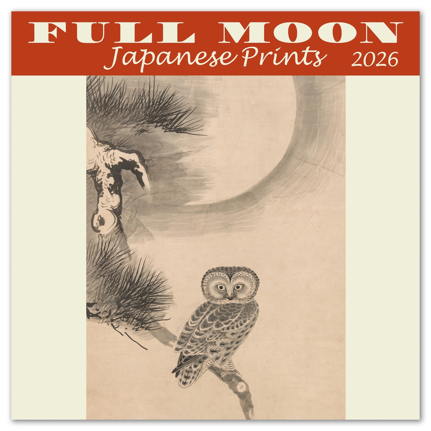2026 Full Moon Japanese Prints Mini Wall Calendar