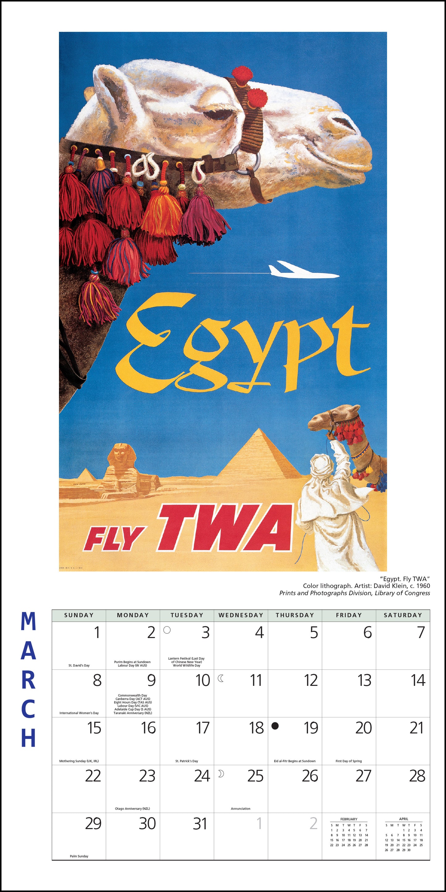 2026 calendar featuring stunning world travel photos