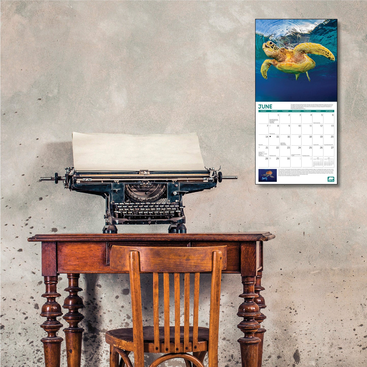 2026 Project Green Wall Calendar, 12 x 12"
