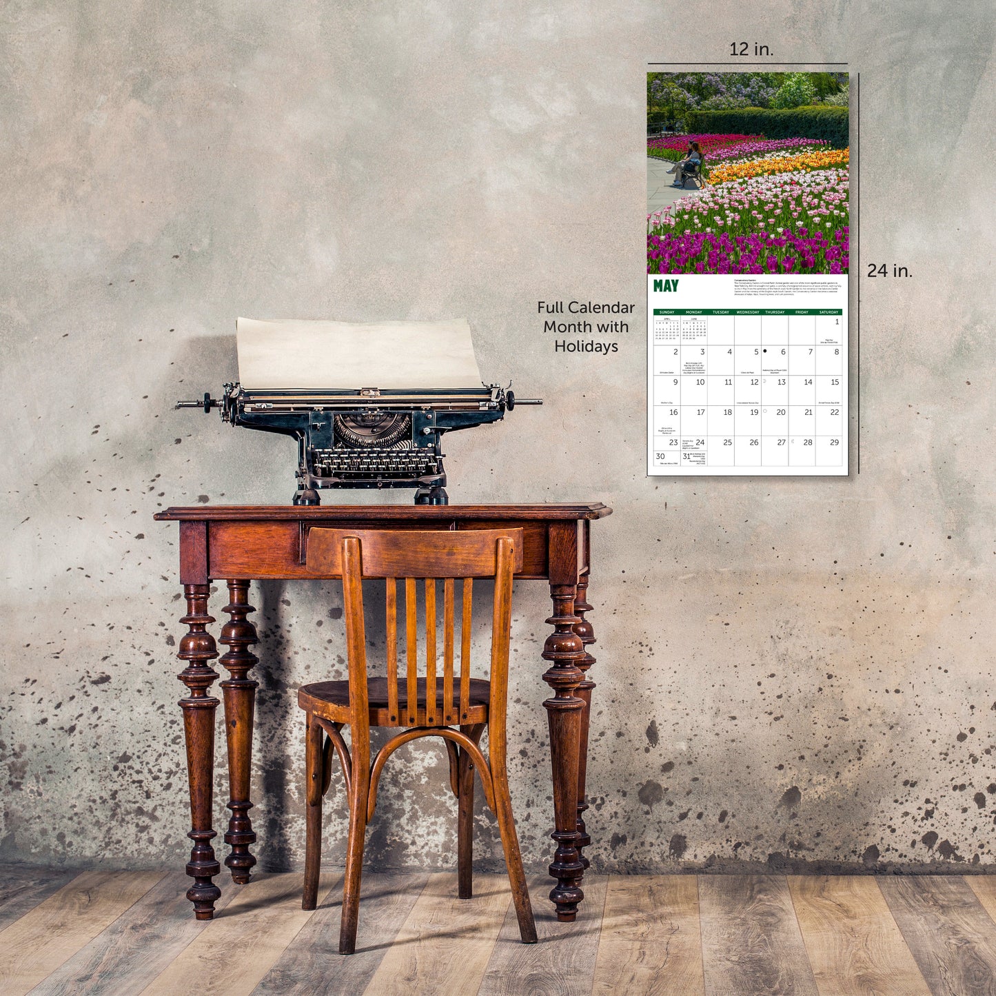 2027 Central Park Conservancy Wall Calendar, 12" x 12"