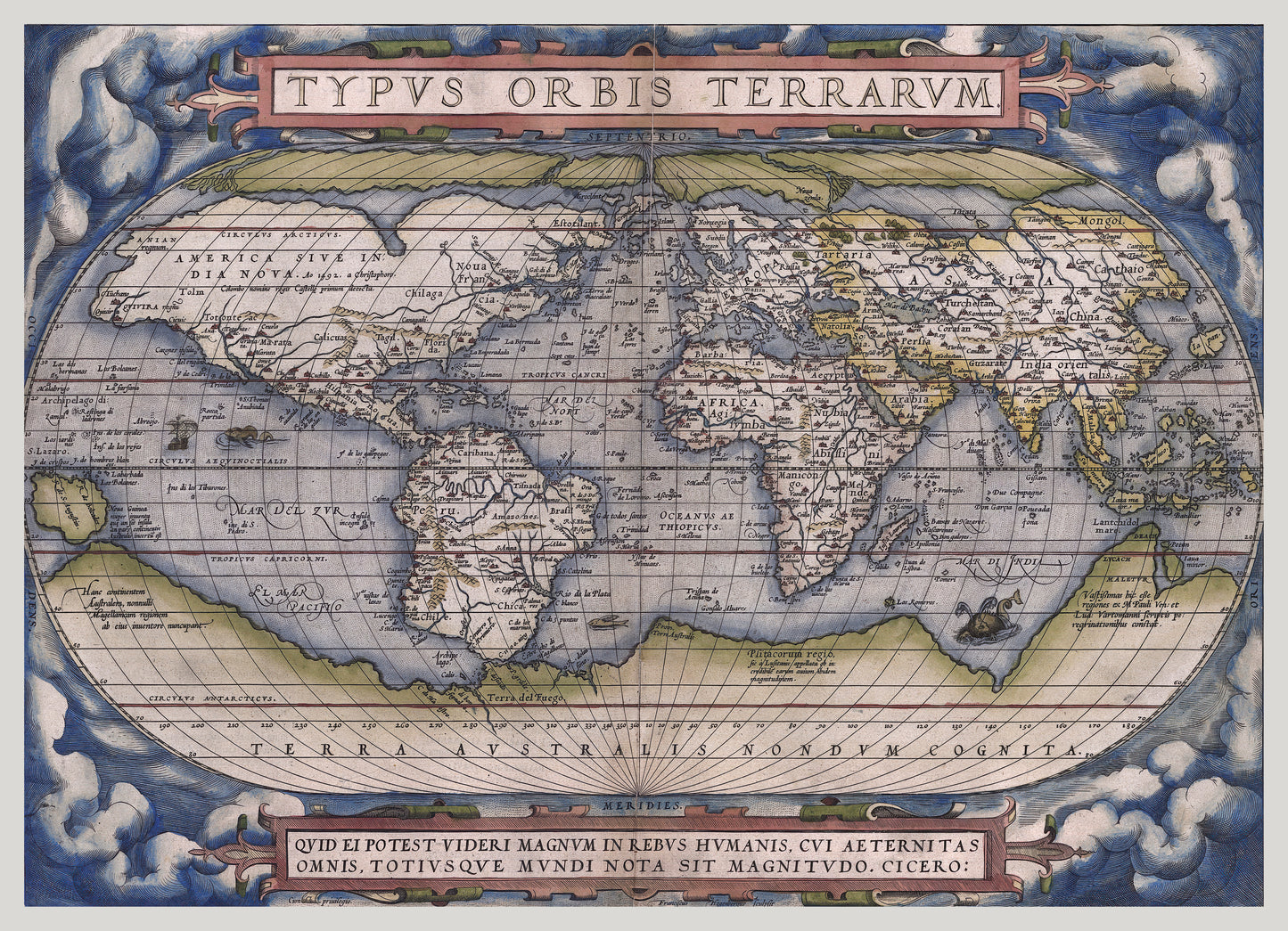 Antique Map-Ortelius 1000 or 500 Piece Puzzle
