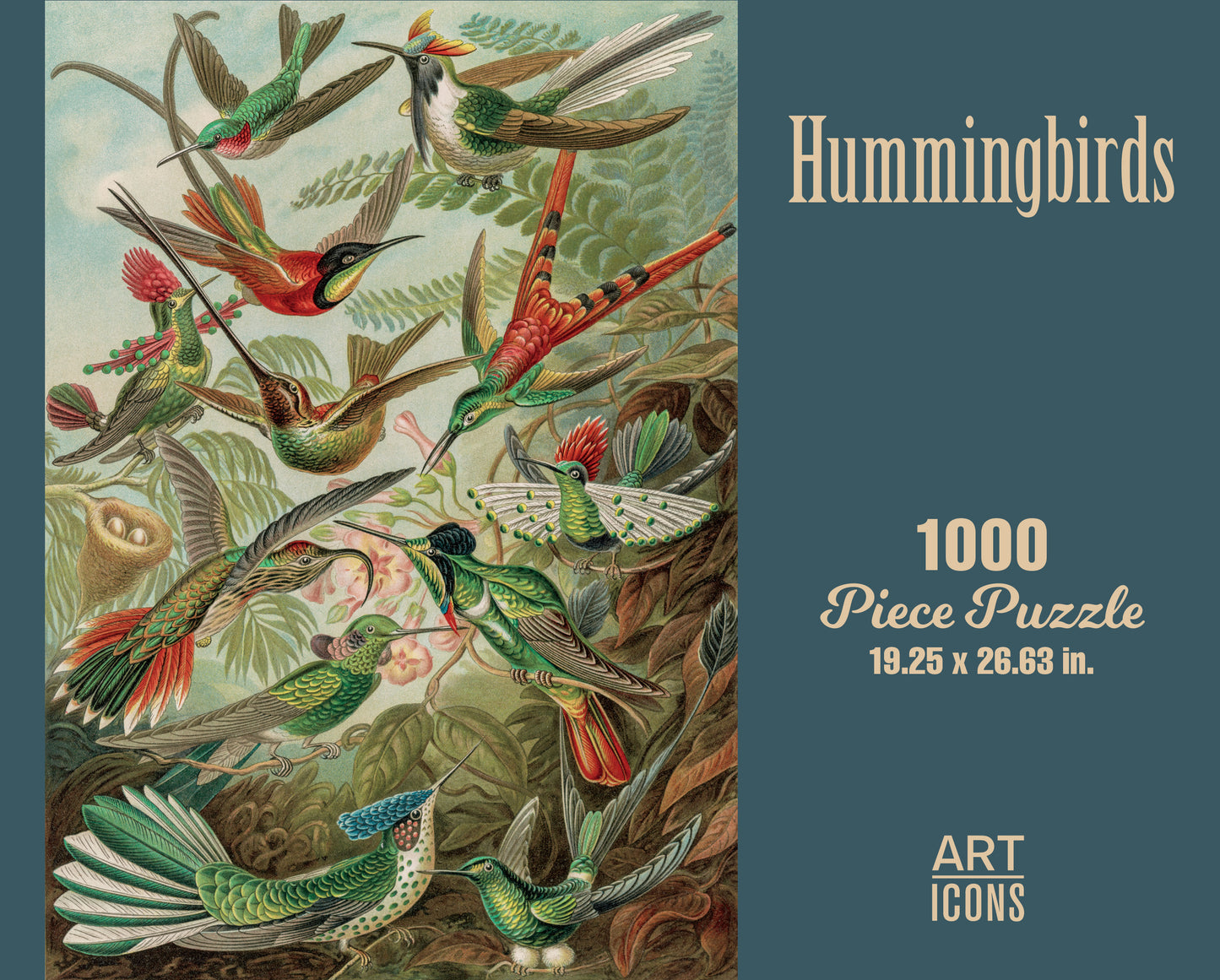 Hummingbirds 1000 or 500 Piece Puzzle