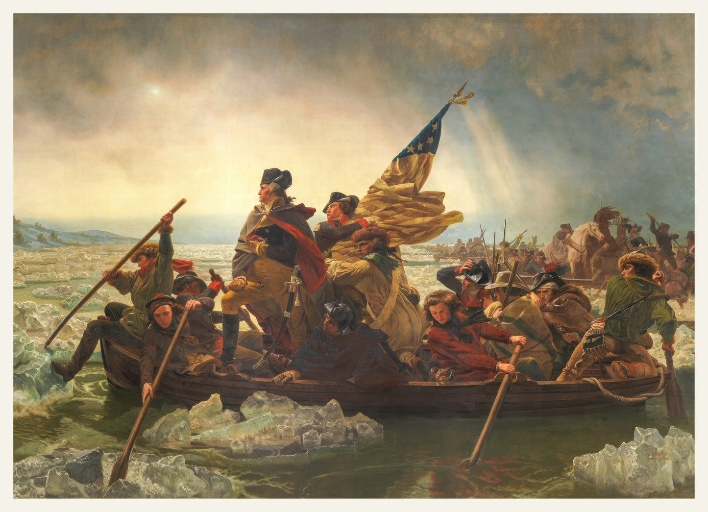 Leutze-Crossing the Delaware 1000 or 500 Piece Puzzle