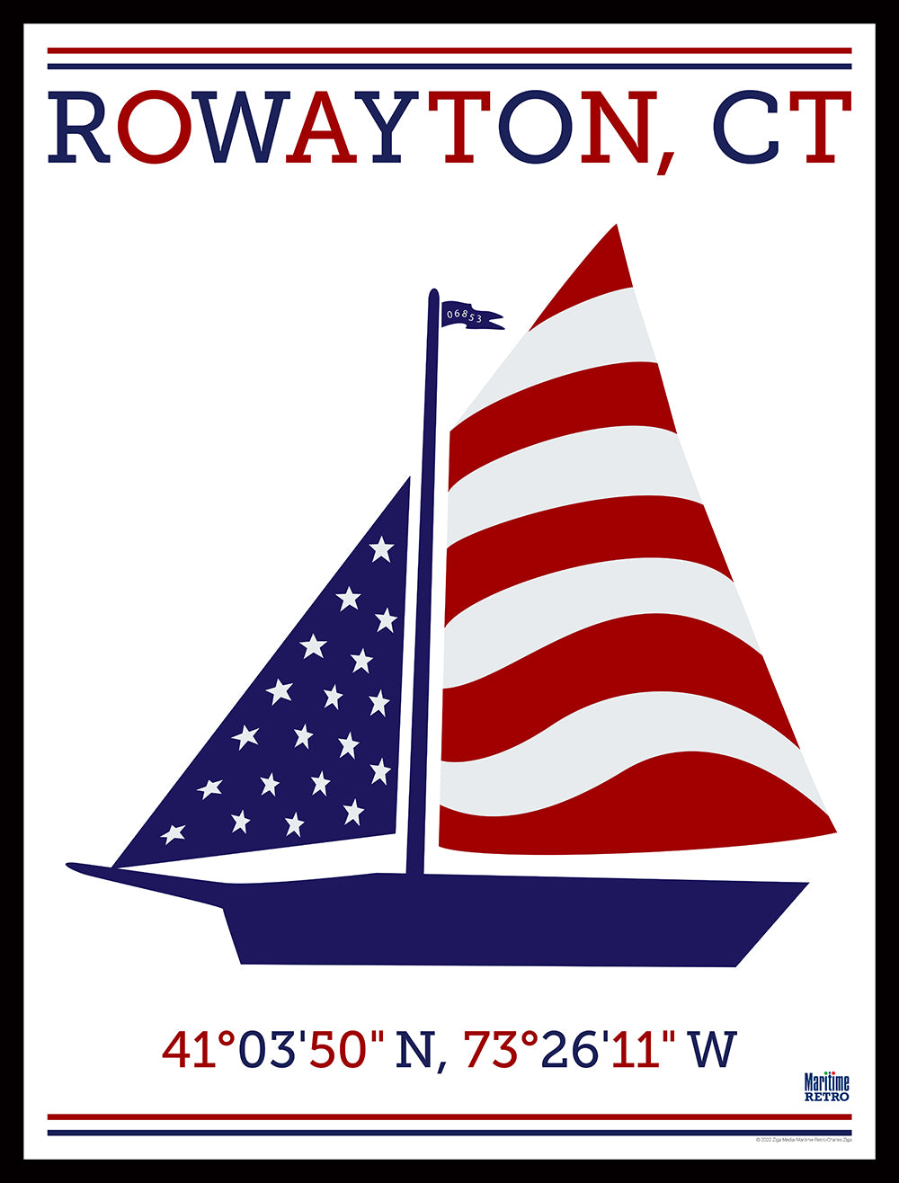 Rowayton Sail Print