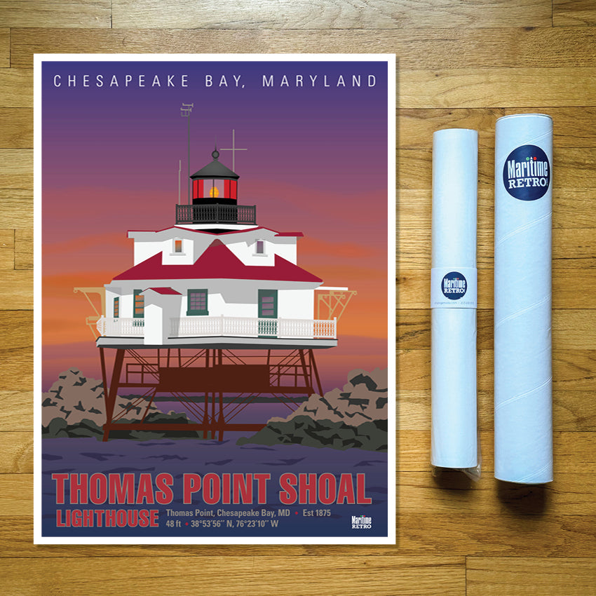 Thomas Point Shoal Lighthouse Print