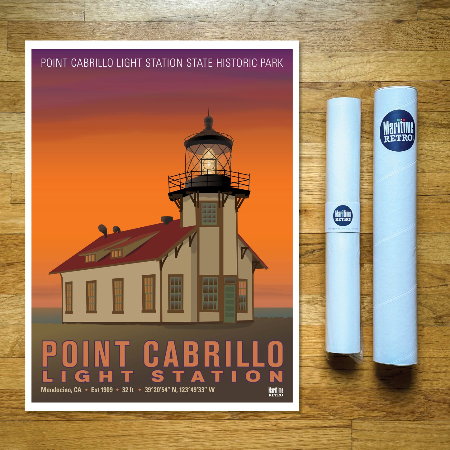 Point Cabrillo Lighthouse Print