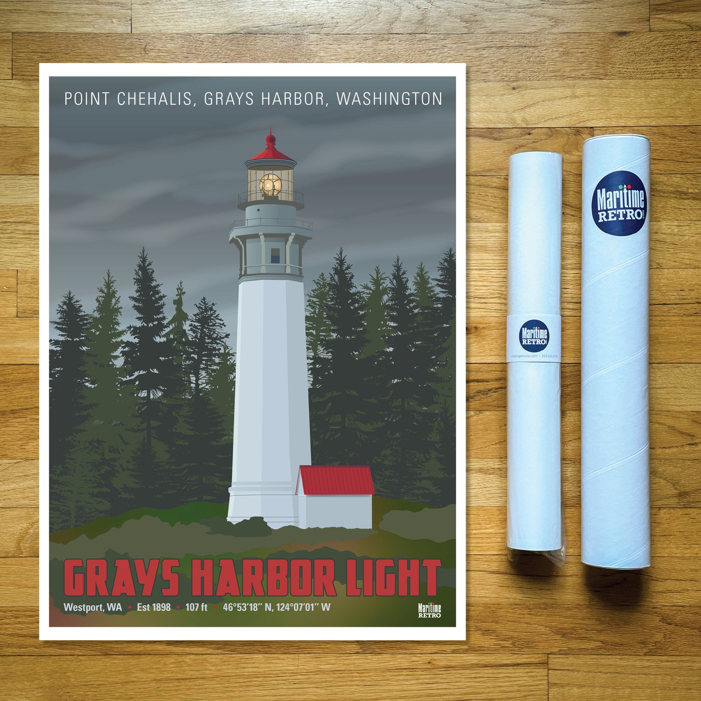 Grays Harbor Light Print