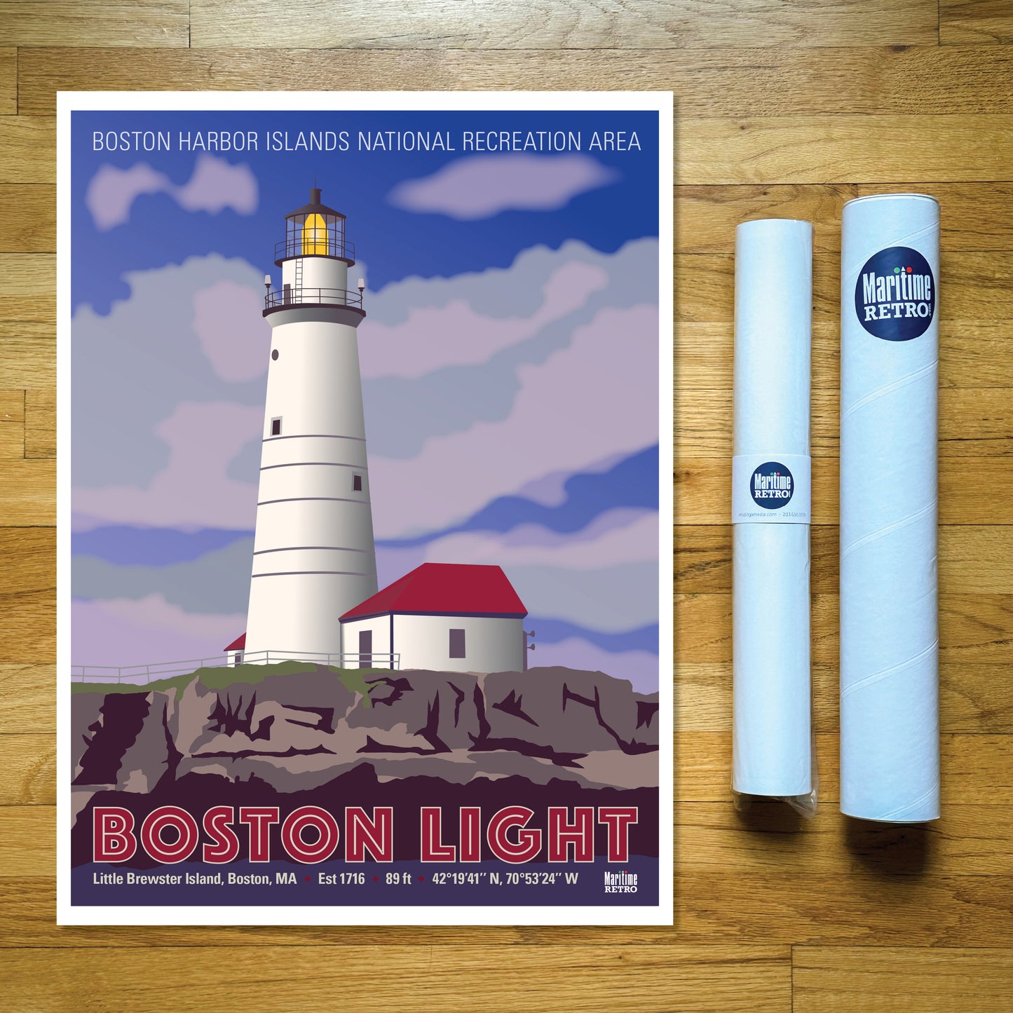 Boston Light Print