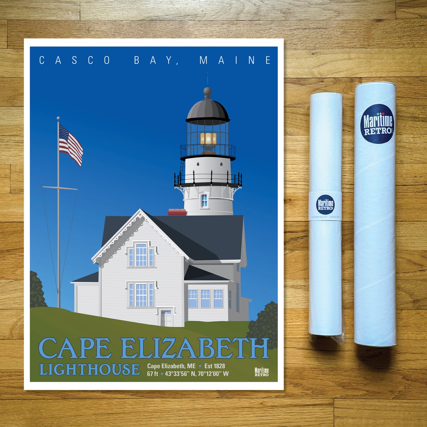 Cape Elizabeth Lighthouse Print