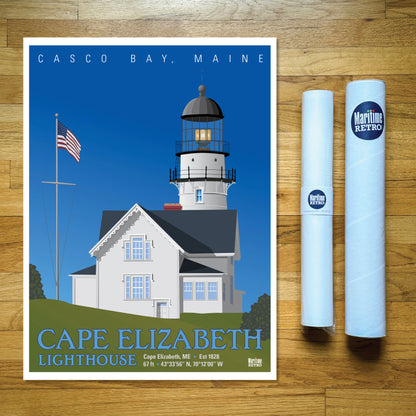 Cape Elizabeth Lighthouse Print