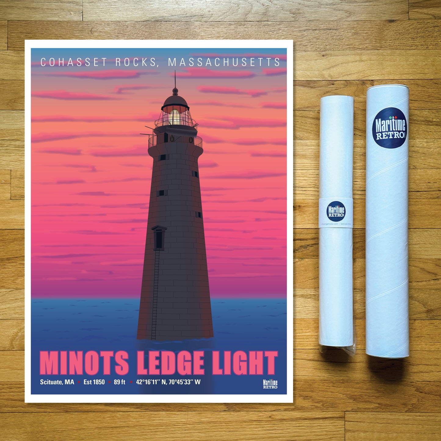 Minots Ledge Light Print