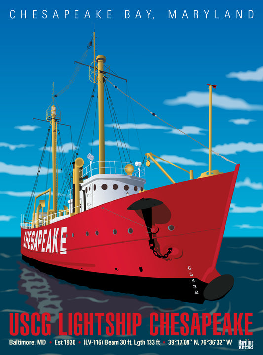 USCG Lightship Chesapeake Print