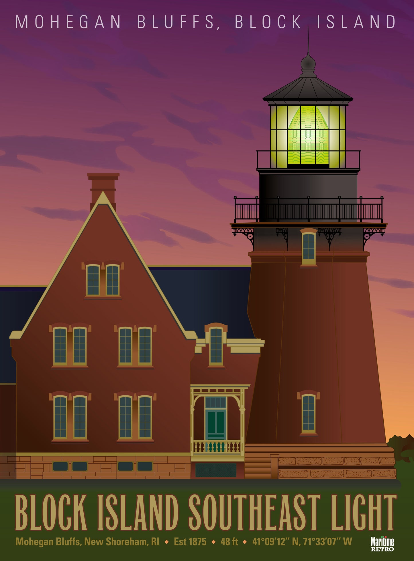 Block Island Southeast Light Print