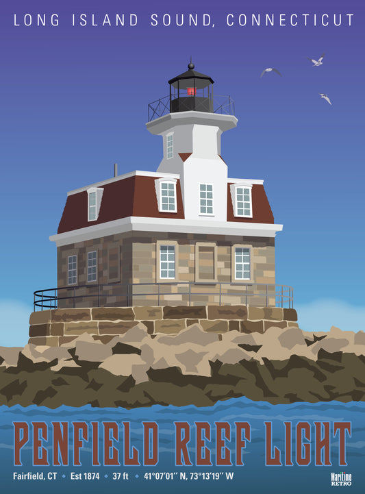 Penfield Reef Lighthouse Print