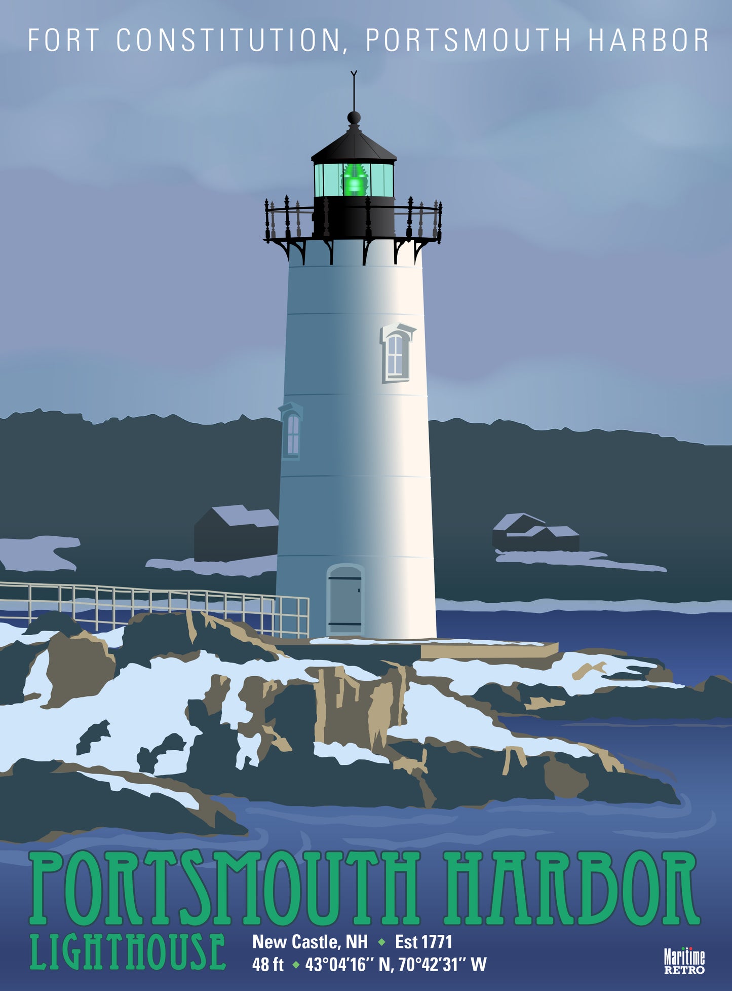 Portsmouth Harbor Lighthouse Print