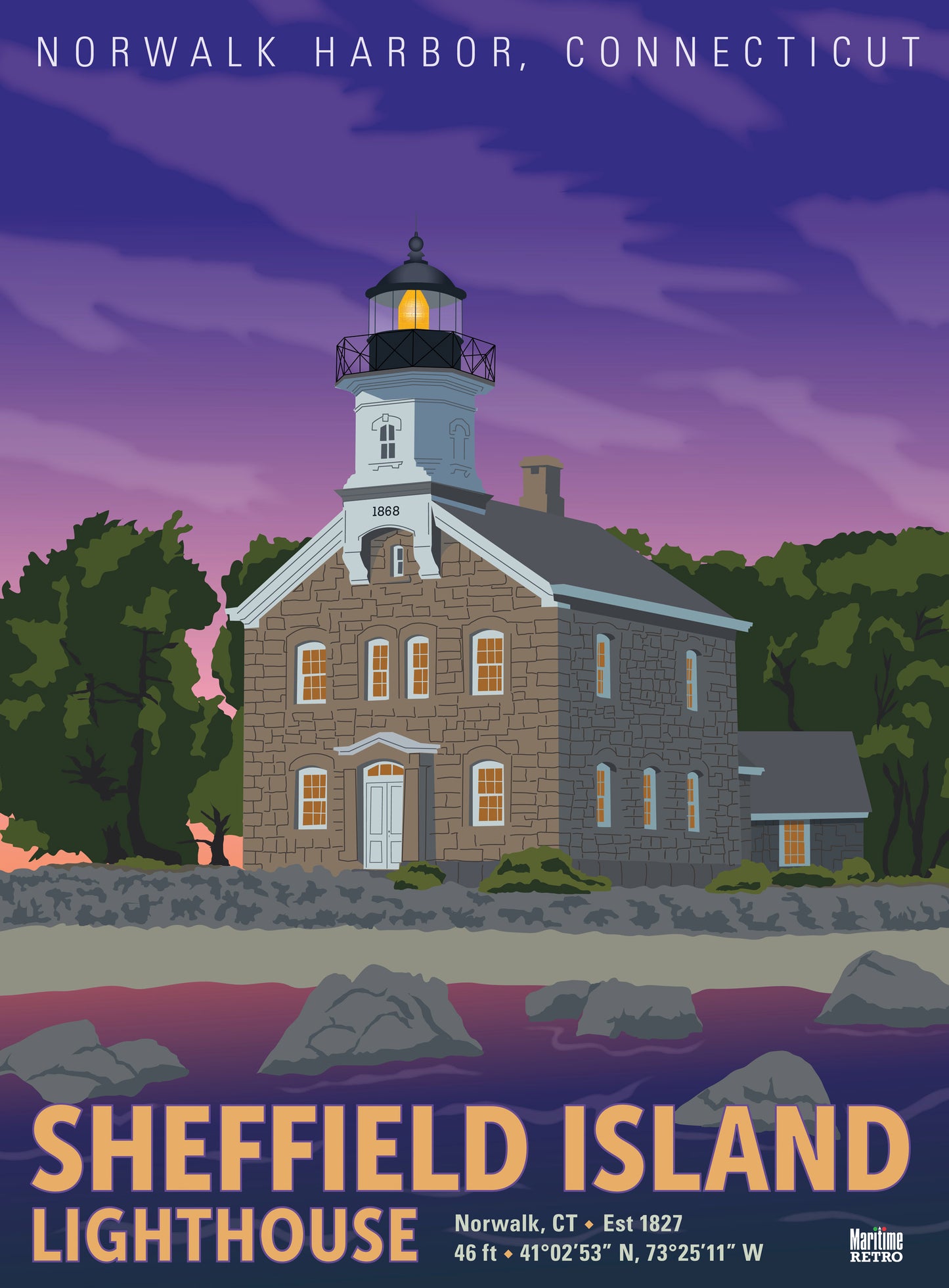 Sheffield Island Lighthouse Print