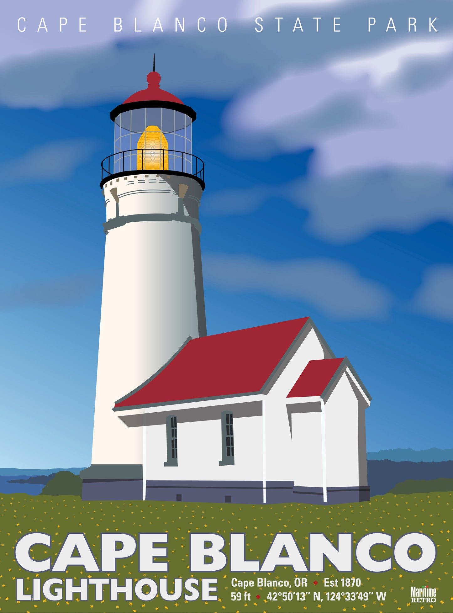 Cape Blanco Lighthouse Print