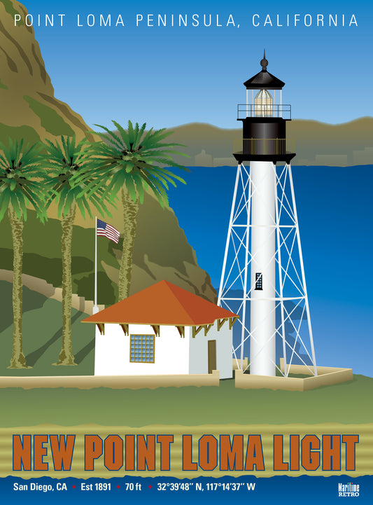 New Point Loma Lighthouse Print