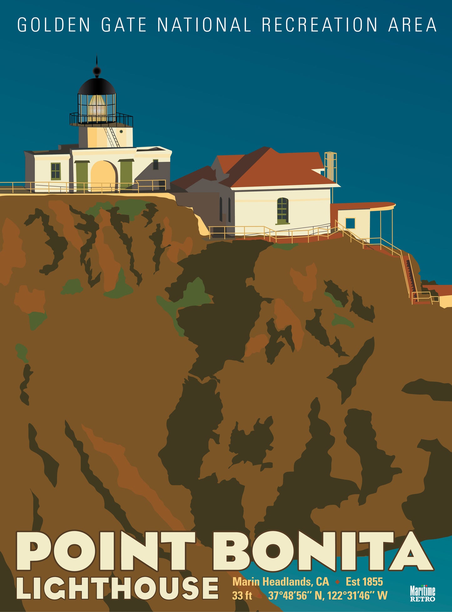 Point Bonita Lighthouse Print