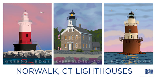 Norwalk Lighthouses Print