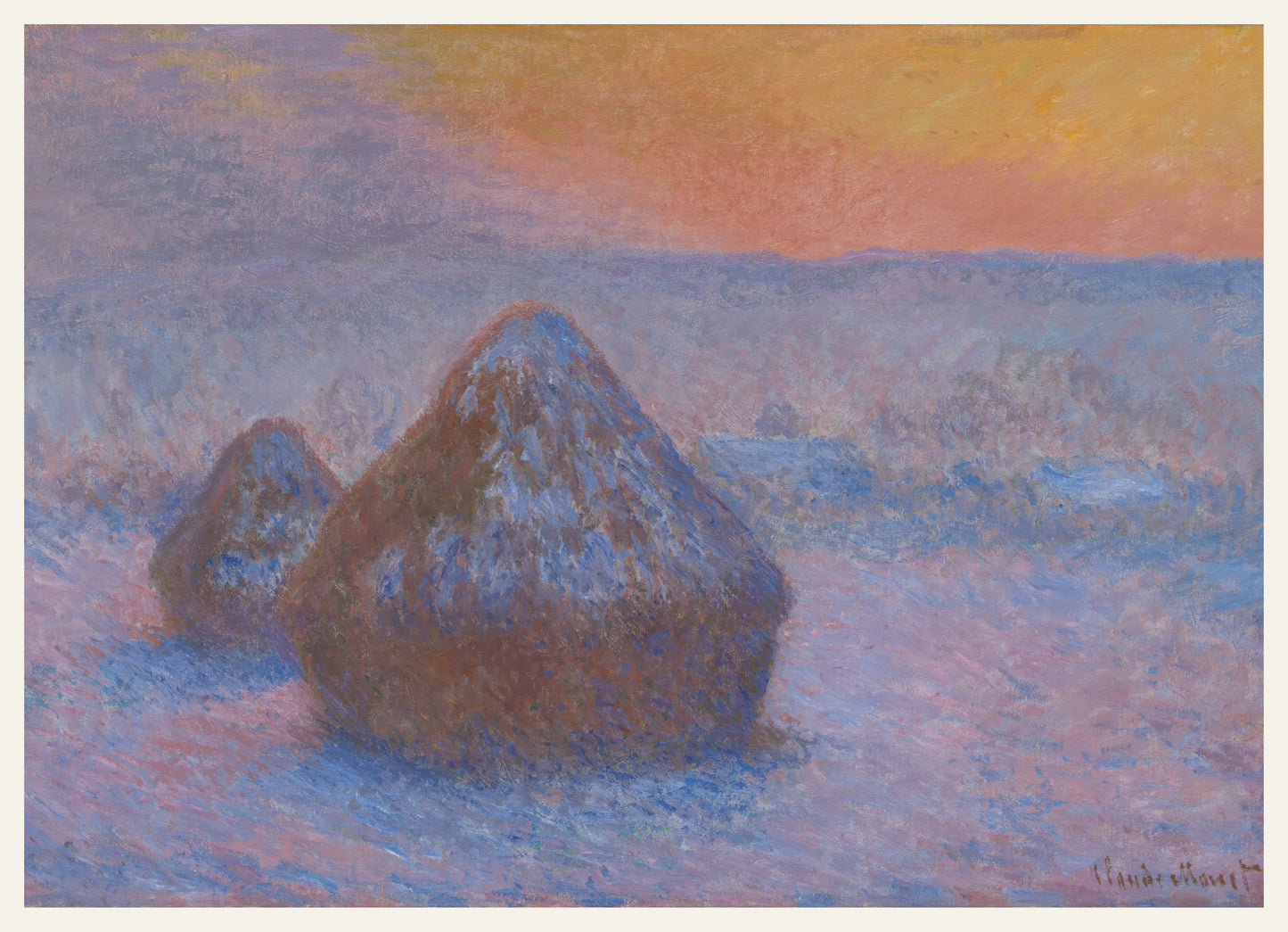 Monet—Stacks of Wheat 1000 or 500 Piece Puzzle