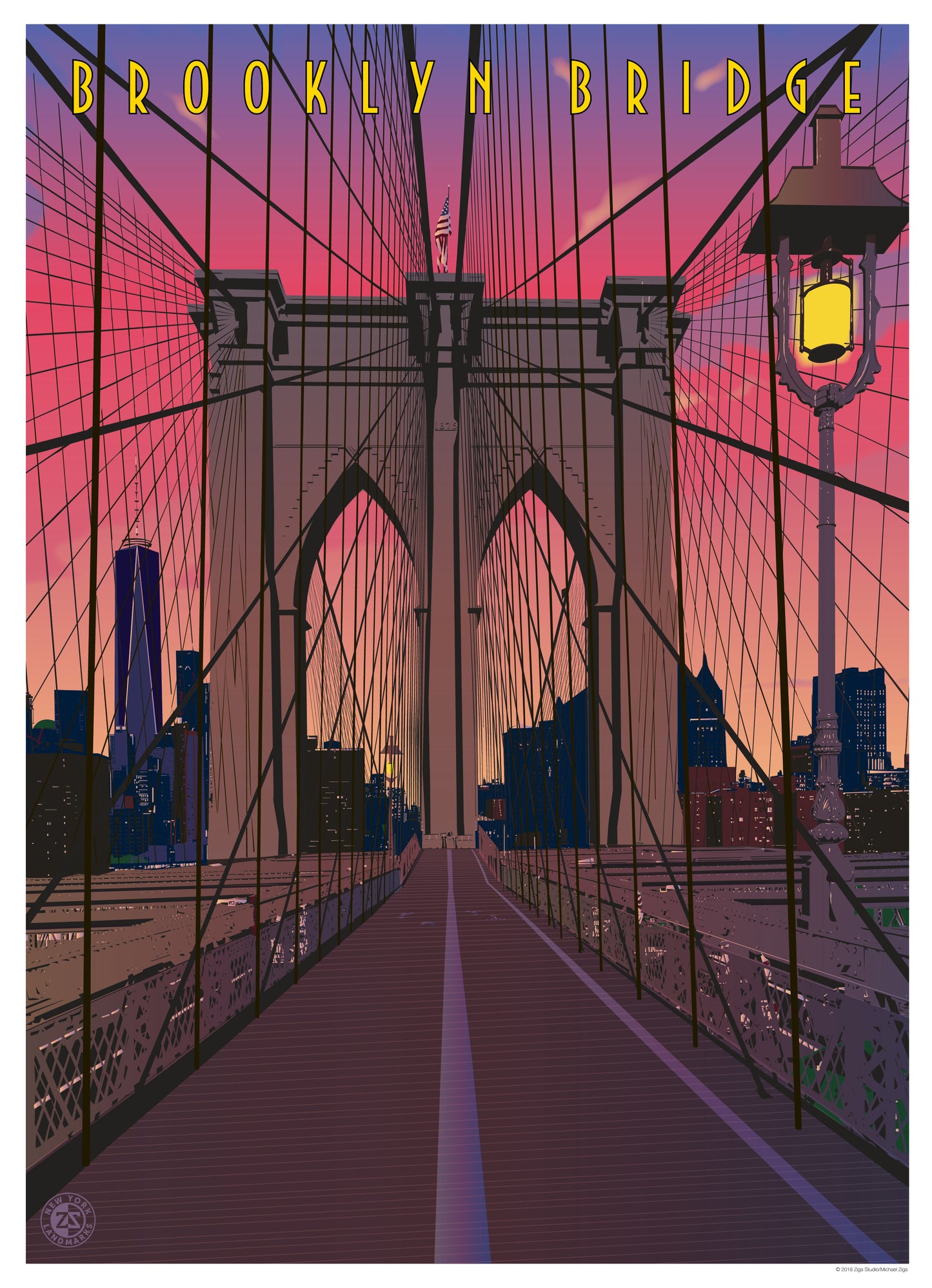 Brooklyn Bridge 1000 or 500 Piece Puzzle