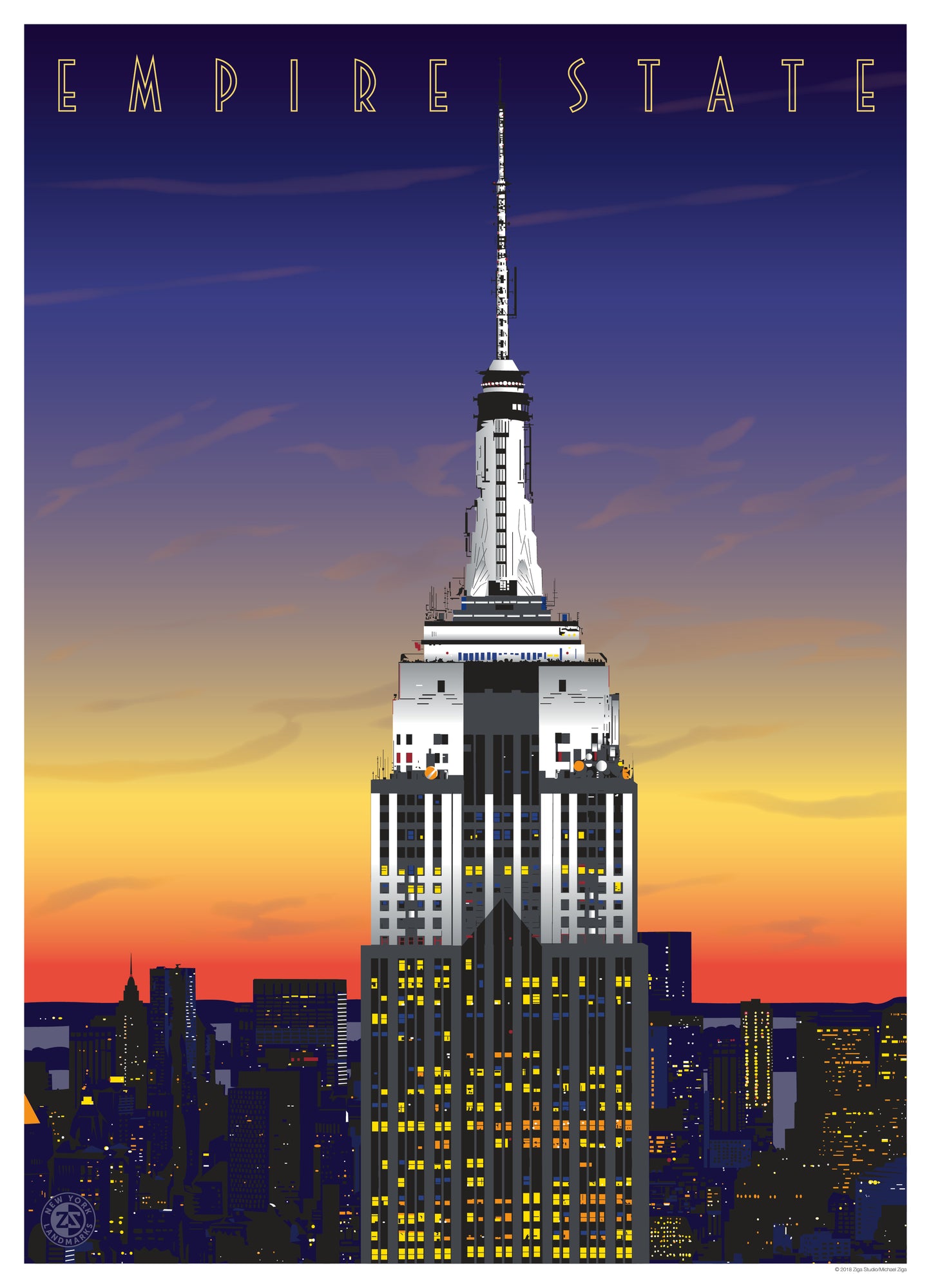 Empire State Building 1000 or 500 Piece Puzzle