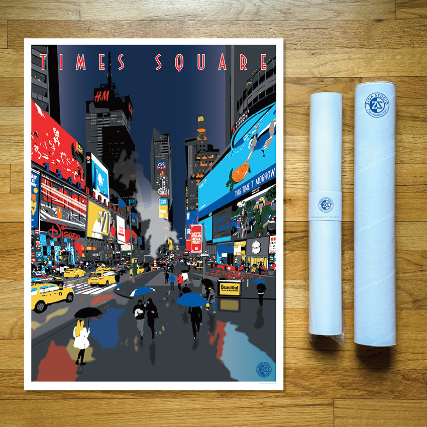 Times Square Night Print