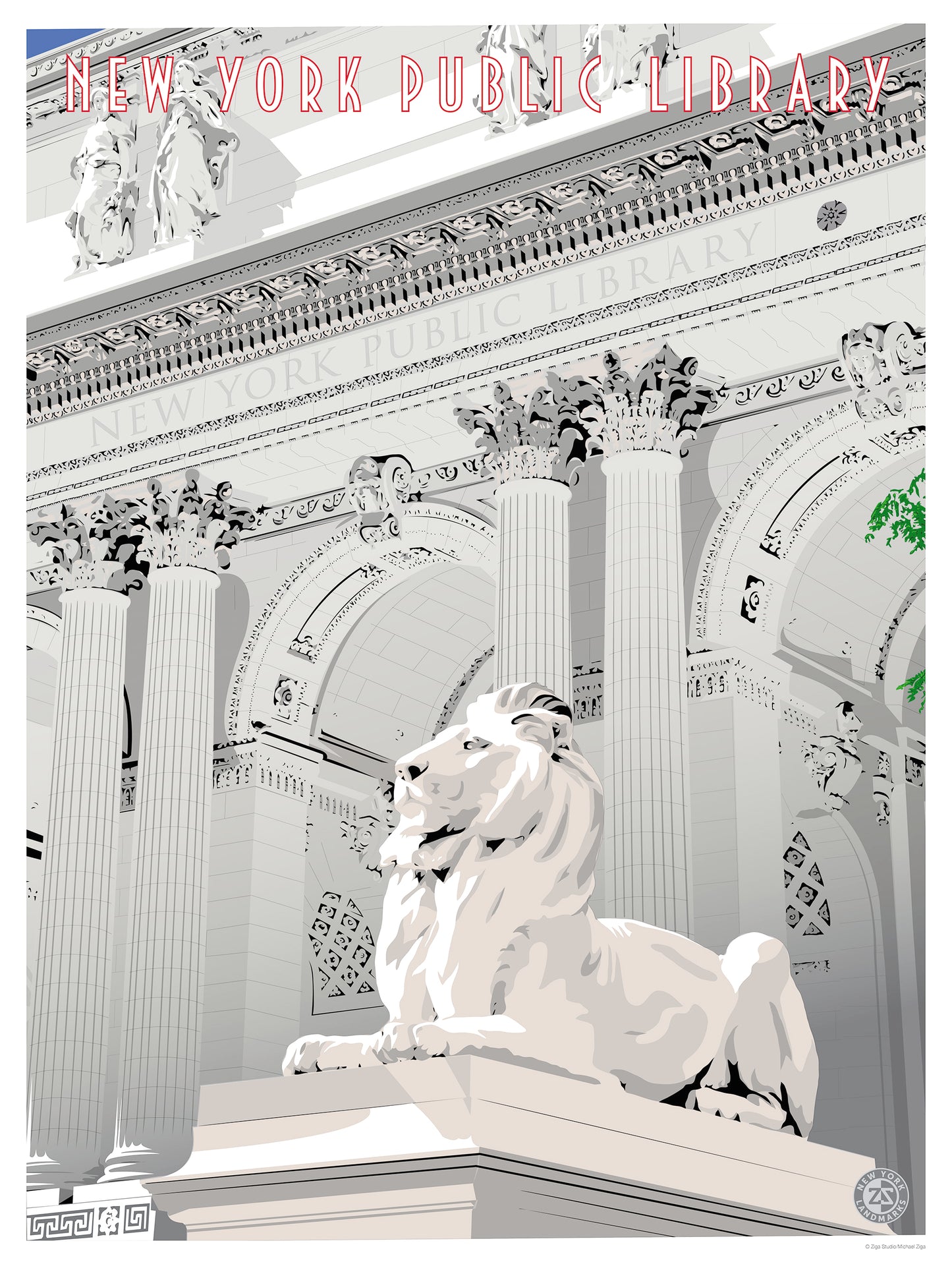 New York Public Library Print