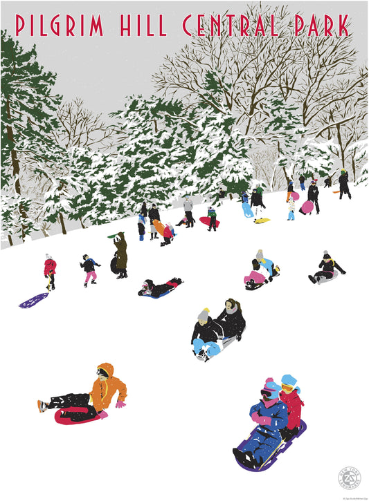 Central Park Pilgrim Hill Print - Ziga Media