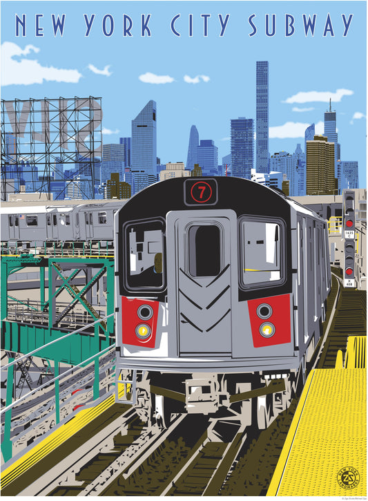New York City Subway Print - Ziga Media