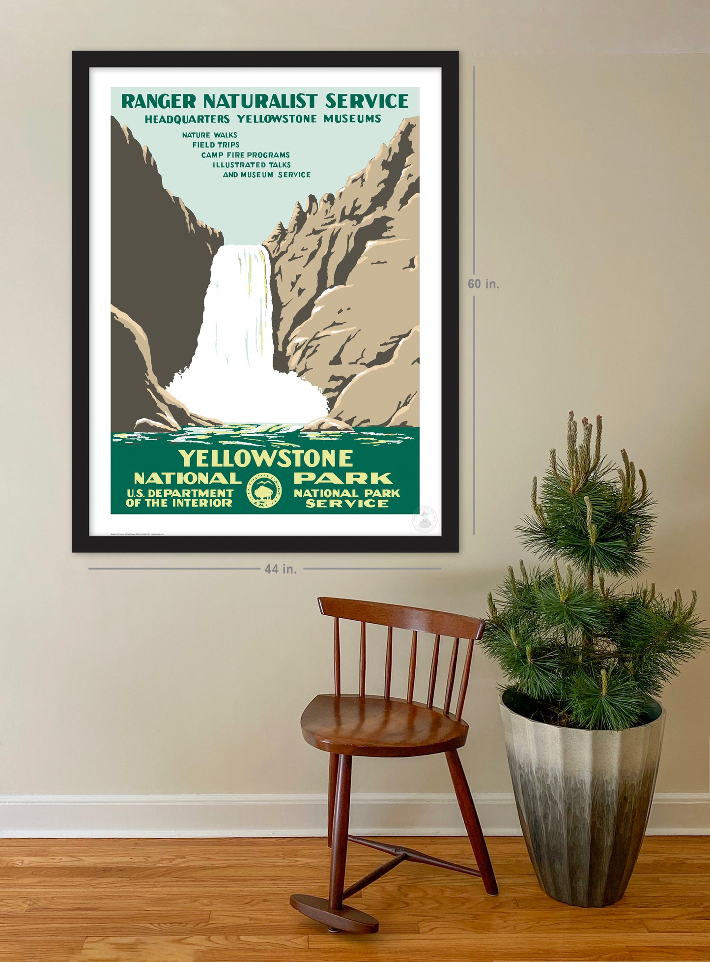 Yellowstone National Park Grandview Edition (Falls) Giclée Print