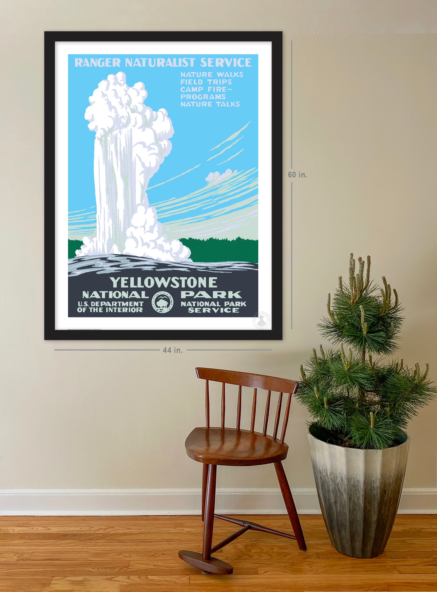 Yellowstone National Park Grandview Edition (Geyser) Giclée Print