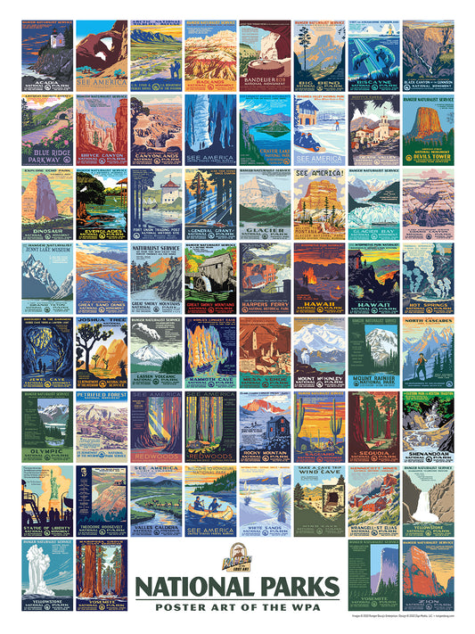 WPA National Park Poster of Posters Giclée Print