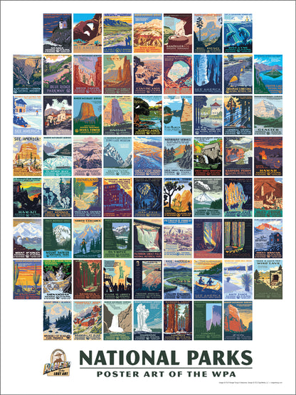 WPA National Park Poster of Posters Giclée Print
