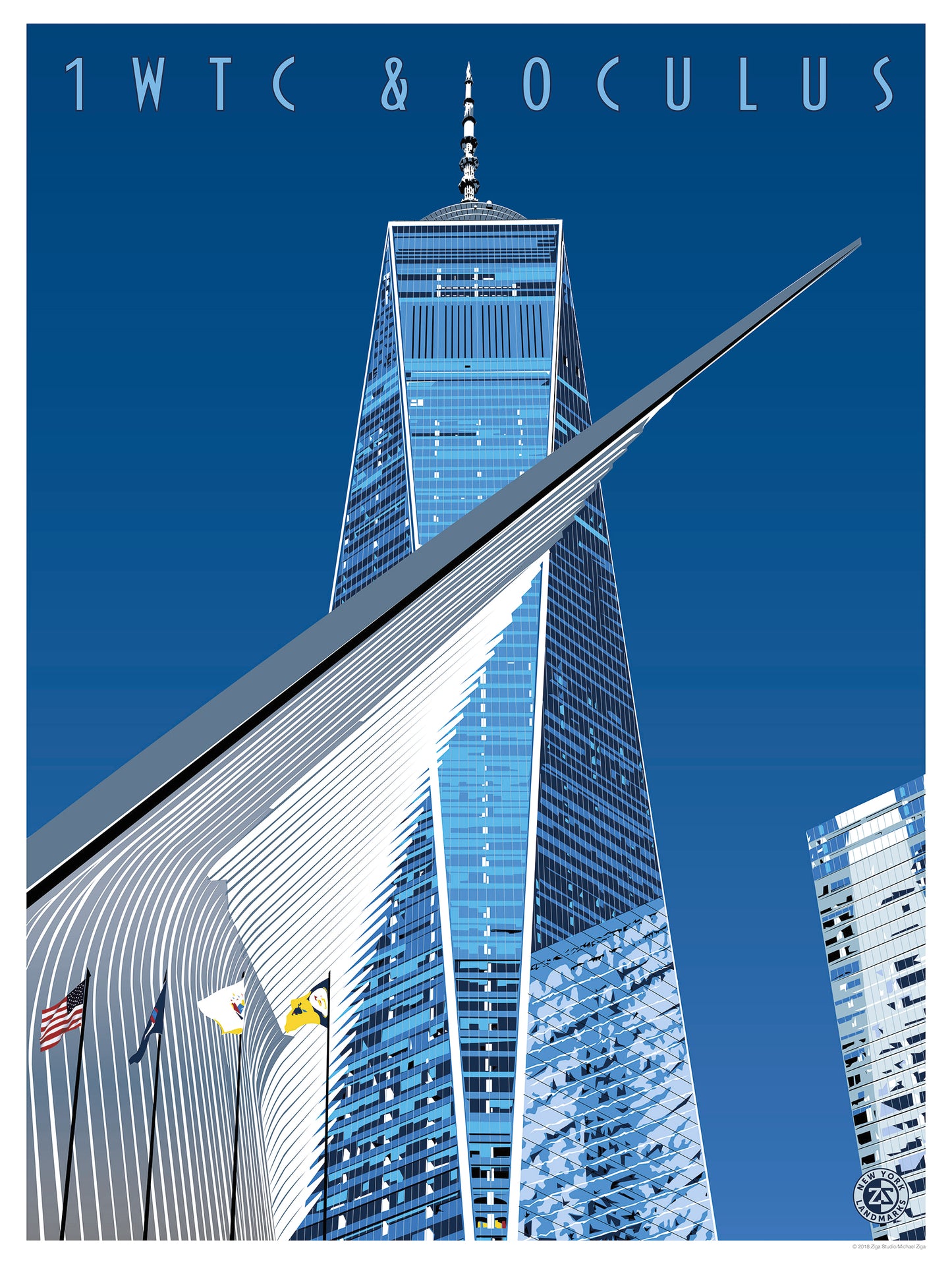 1 World Trade Center & Oculus Print