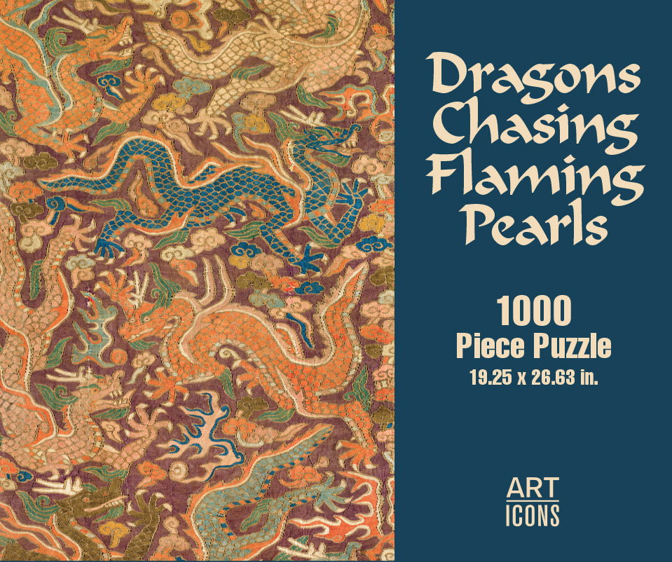 Dragons Chasing Flaming Pearls 1000 Piece Puzzle