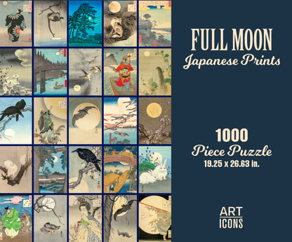 Full Moon Japanese Prints 1000 Piece Puzzle