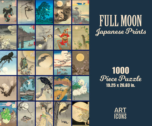 Full Moon Japanese Prints 1000 Piece Puzzle