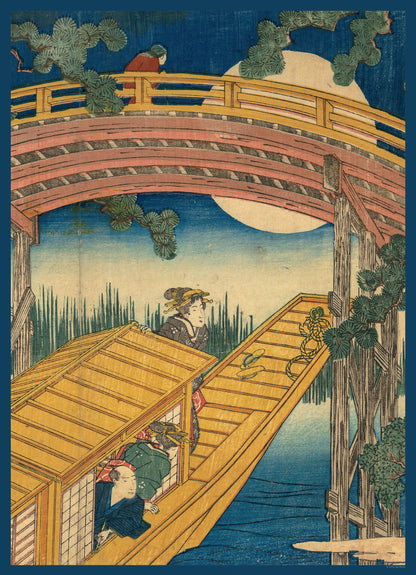 Moonlight View Japanese Print 1000 Piece Puzzle