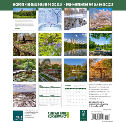 Central Park Conservancy Wall Calendar 2025, Monthly January-December 12'' x 12"