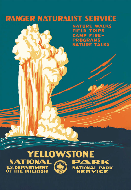 National Parks WPA Yellowstone Hard Cover Journal