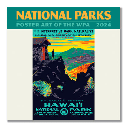 National Parks—Poster Art of the WPA Mini Wall Calendar 2024, 7" x 7"