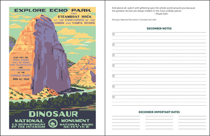 2025 National Parks Poster Art of The WPA Monthly Planner 7.5" x 9.75" Spiral Bound